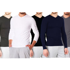 VKA27 Sous-pull modèle CARTER col en V pour homme effet thermique
