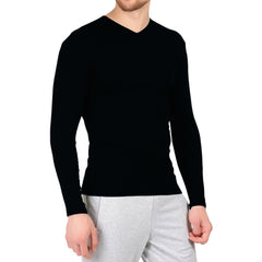 VKA27 Sous-pull modèle CARTER col en V pour homme effet thermique