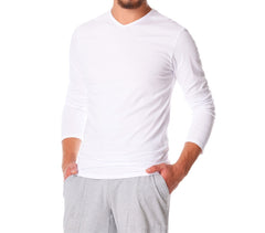 VKA27 Pack de 5 sous-pulls CARTER pour homme slim fit effet thermique col en V