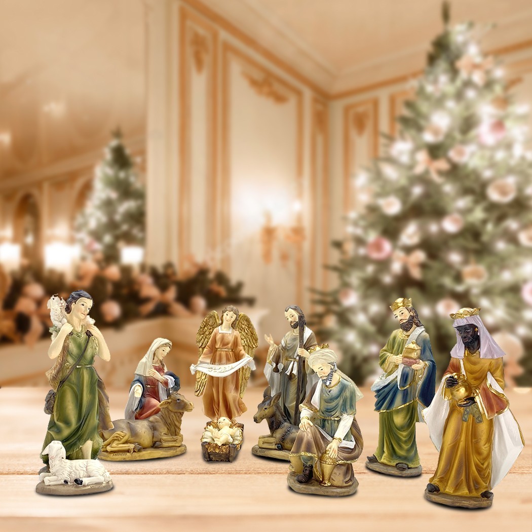 Nativité, pour la crèche 277948 avec 7 personnages en résine décoration de Noël