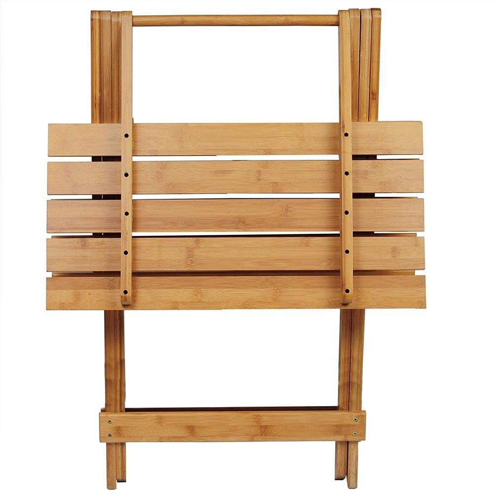 Table pliante 80 x 60 cm en bois naturel art. 292 pliable de jardin