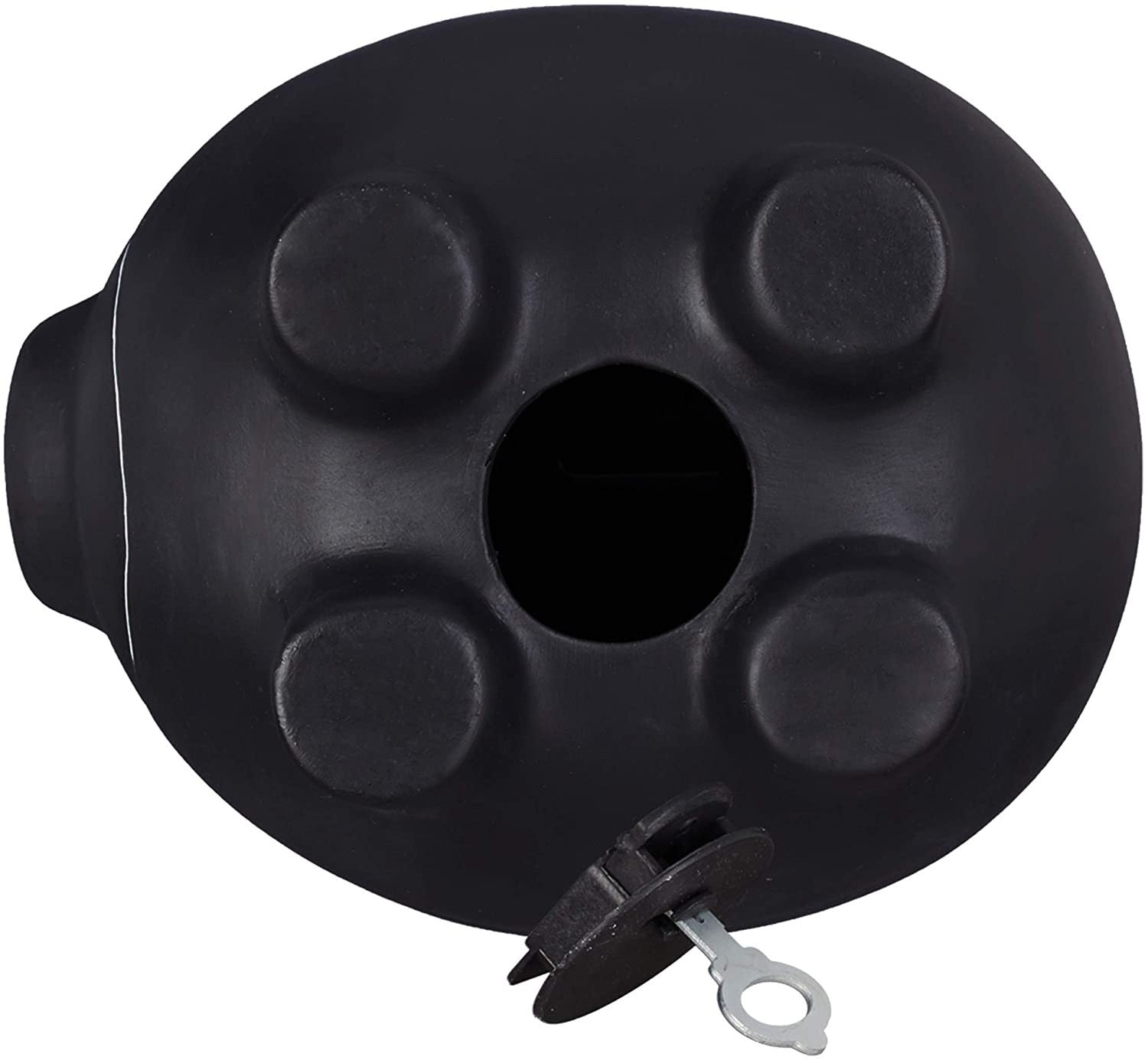 Tirelire en céramique 370104 porte-pièces de porc noir avec la craie pour écrire