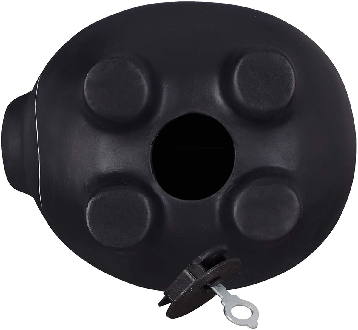 Tirelire en céramique 370104 porte-pièces de porc noir avec la craie pour écrire