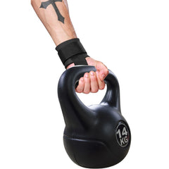Kettlebell Fitness De 14kg En Pvc Avec Sable Et Poignée Anti-frottement