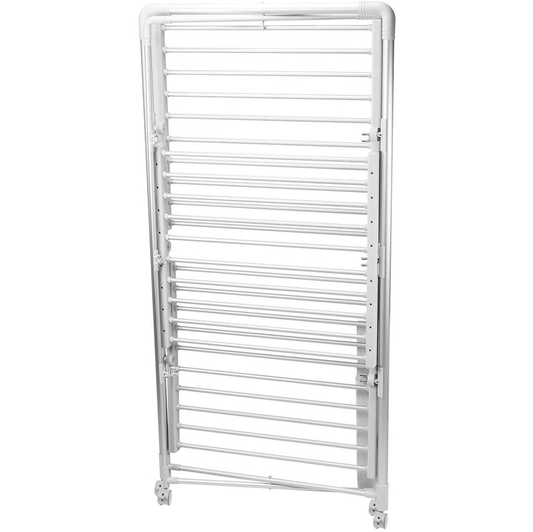 Étendoir pliant électrique étendoir à tour de 3 étages 300W 73x68XH143cm