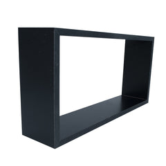 Set de 3 étagères cube et rectangle en bois NOIR 547144 accessoires de montage