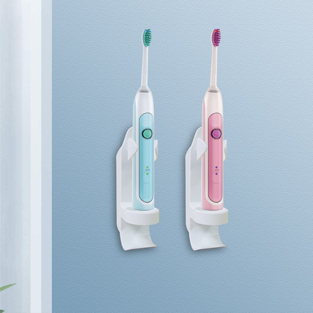 Porte brosse à dents électrique TMX00007 V2 montage mural avec adhésif blanc