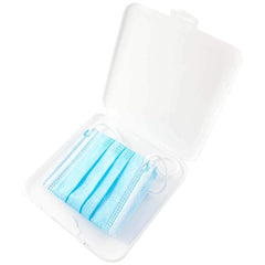 Porte-masques étui en plastique antibactérien couvercle de poche réutilisable