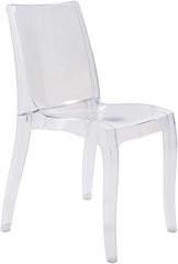 Set 4 pièces Chaise CRYSTAL LIGHT Design Transparent, Polycarbonate 42x38xH83 cm