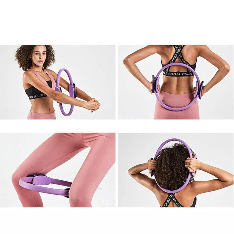 Anneau de fitness de résistance 38cm exercices pilates yoga brûleur graisse, gym