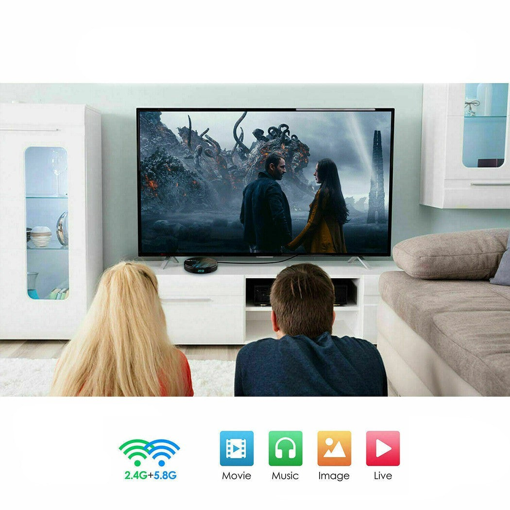 Smart TV box android 10.0 art. 692111 4G Ram+64G Rom Dual band Wifi 2.4G+5.8G