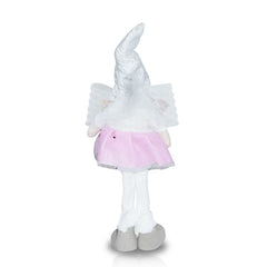 Fée décorative, tissu couleur blanche et rose art. 234046 haute 30 cm de Pâques