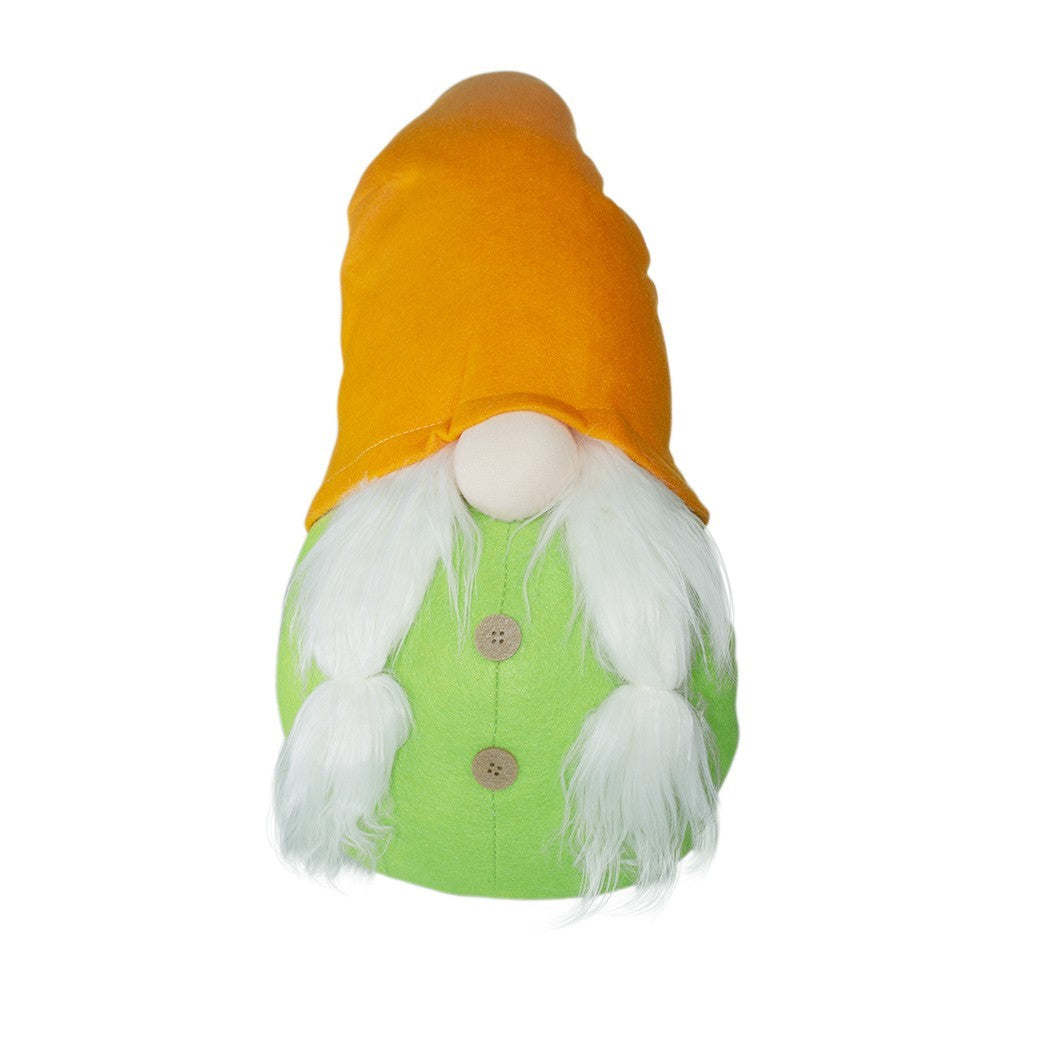 Gnome Avec Chapeau 234043 vert et orange 74 Cm en tissu avec barbe de Pâques