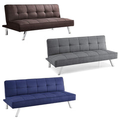 Canapé-lit Gardenia Riga 3 places dossier inclinable clic clac 185x33xH73 cm