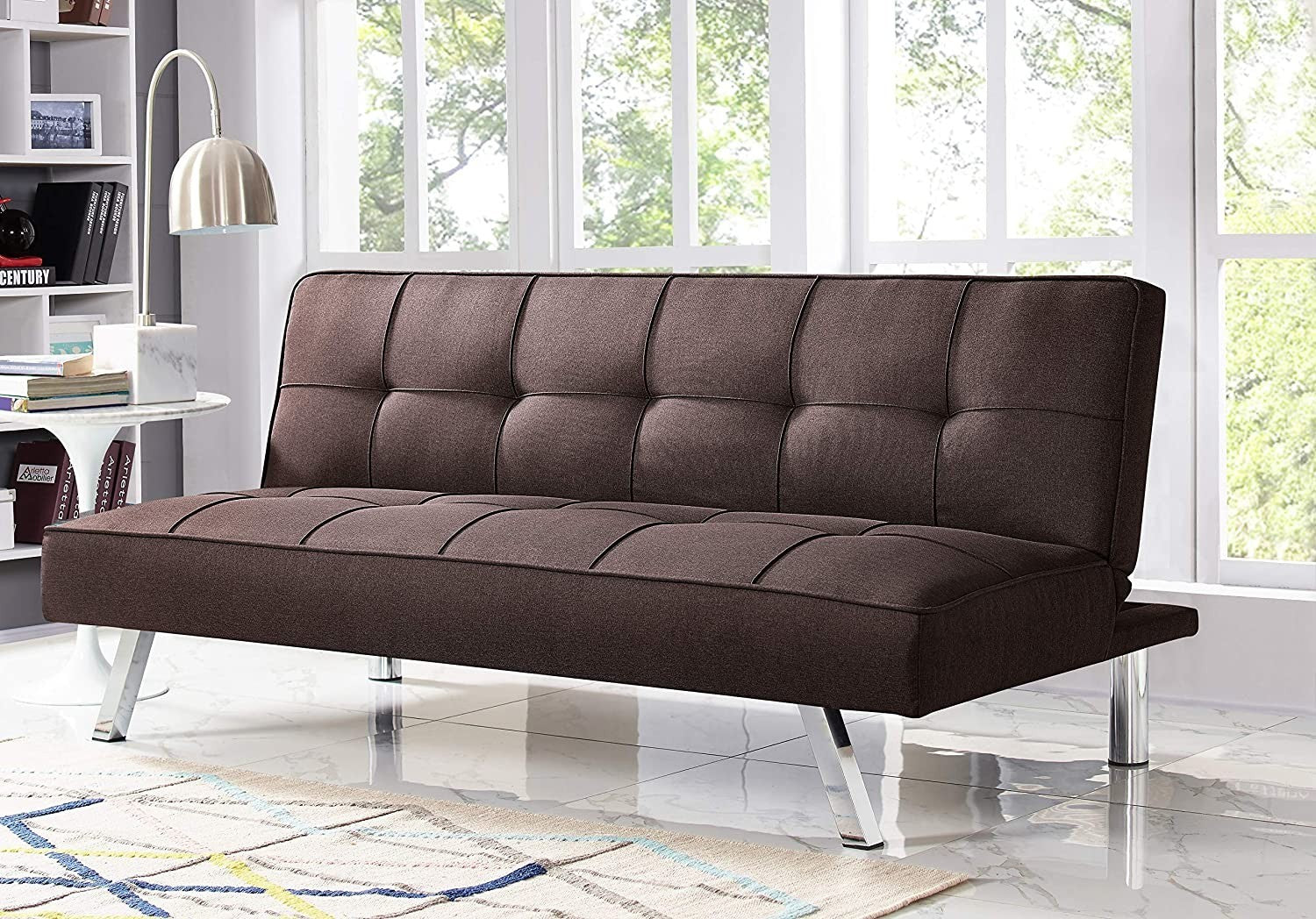 Canapé-lit Gardenia Riga 3 places dossier inclinable clic clac 185x33xH73 cm