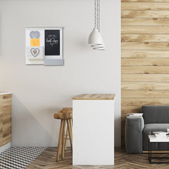 Organisateur mural porte-lettres en bois art. 444115 avec tableau blanc