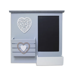 Organisateur mural porte-lettres en bois art. 444115 avec tableau blanc