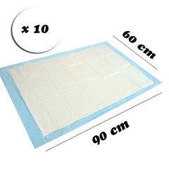 Pack 10 alaises - PET SOFT - capture d'odeurs des besoins des animaux 90 x 60 cm