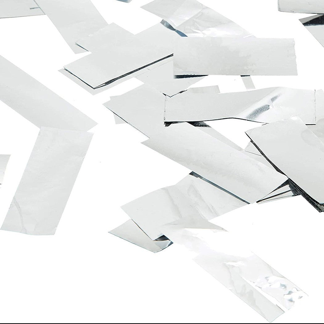 Canon confettis blancs taille XL 80 cm NY133 pour fêtes événements