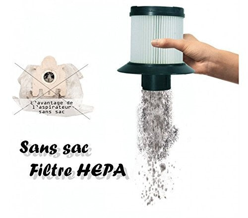 Aspirateur 1000 W LOLITA balai électrique sans sac HEPA - Capriccio 583101