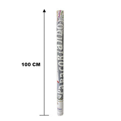 Canon à confettis blancs taille XXL 100 cm NY134 pour fêtes événements
