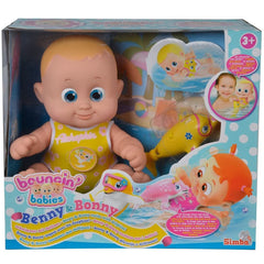 Benny & Bonny nagent avec les dauphins 031084 mouvement des bras et des jambes