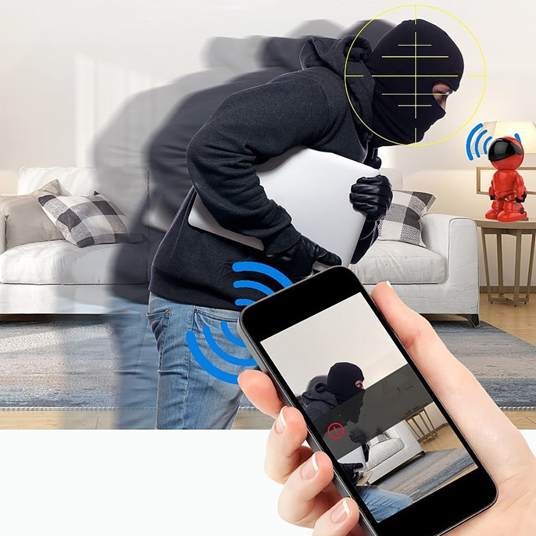 Robot caméscope wifi 2MP 490248 HD 1280x1080 et contrôle à distance, suivi
