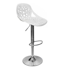 Set 2 pièces Tabouret snack-bar pivotant en polypropylène GIGLIO H79cm