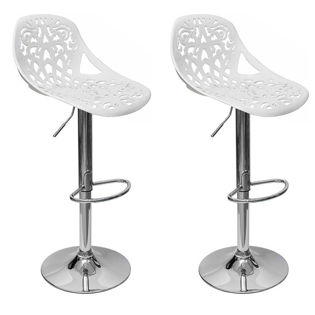 Set 2 pièces Tabouret snack-bar pivotant en polypropylène GIGLIO H79cm