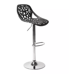 Set 2 pièces Tabouret snack-bar pivotant en polypropylène GIGLIO H79cm