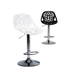 Tabouret snack bar en polypropylène GIGLIO piston à gaz H79 cm siège pivotant