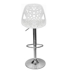 Tabouret snack bar en polypropylène GIGLIO piston à gaz H79 cm siège pivotant