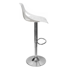Tabouret snack bar en polypropylène GIGLIO piston à gaz H79 cm siège pivotant