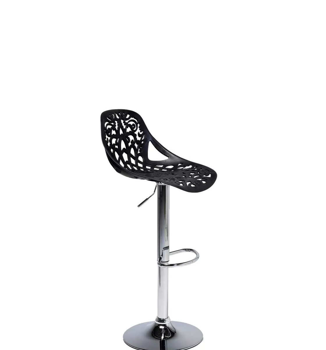 Tabouret snack bar en polypropylène GIGLIO piston à gaz H79 cm siège pivotant