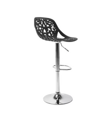 Tabouret snack bar en polypropylène GIGLIO piston à gaz H79 cm siège pivotant