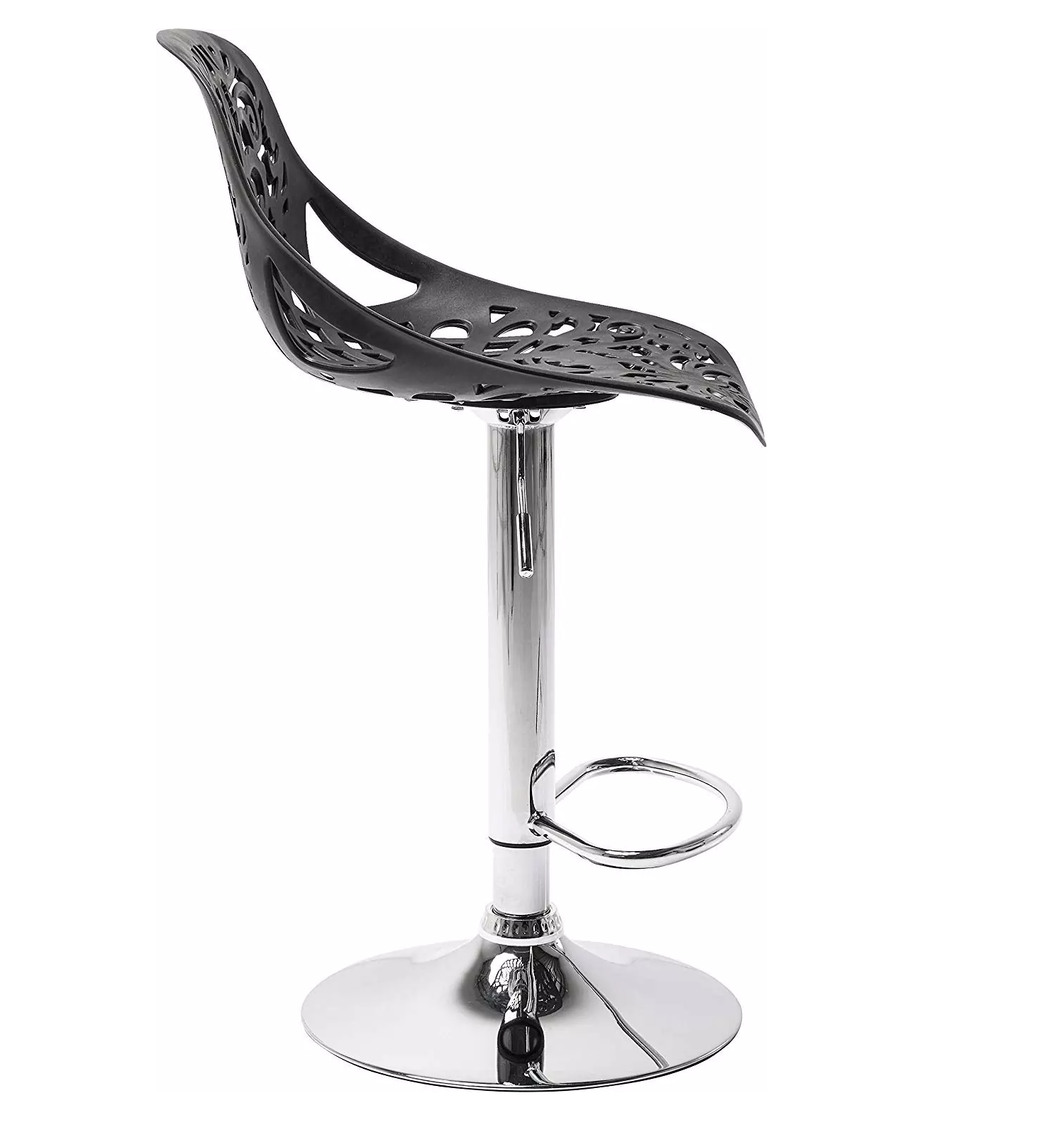 Tabouret snack bar en polypropylène GIGLIO piston à gaz H79 cm siège pivotant