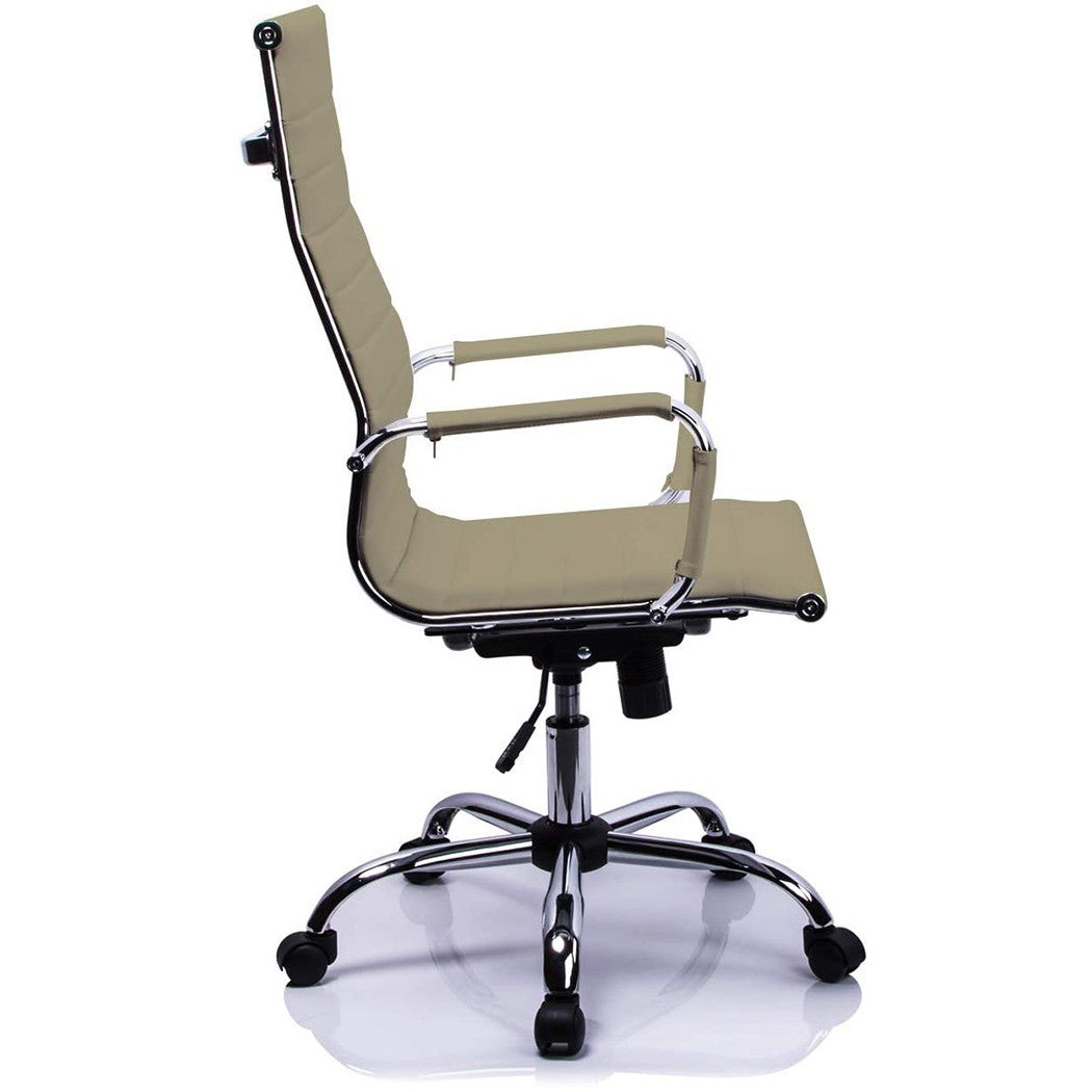 Fauteuil chaise de bureau RADON assise ergonomique en faux cuir 53x63xH110/120cm