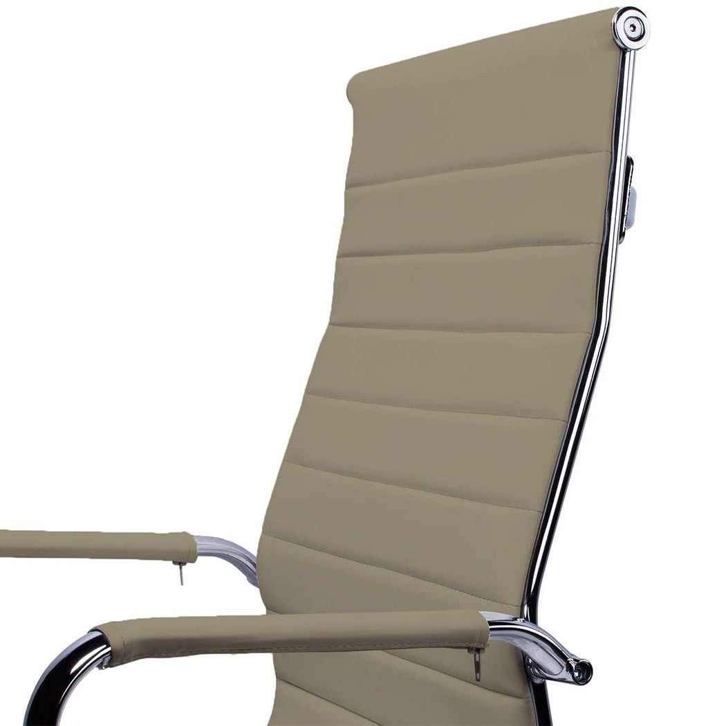 Fauteuil chaise de bureau RADON assise ergonomique en faux cuir 53x63xH110/120cm