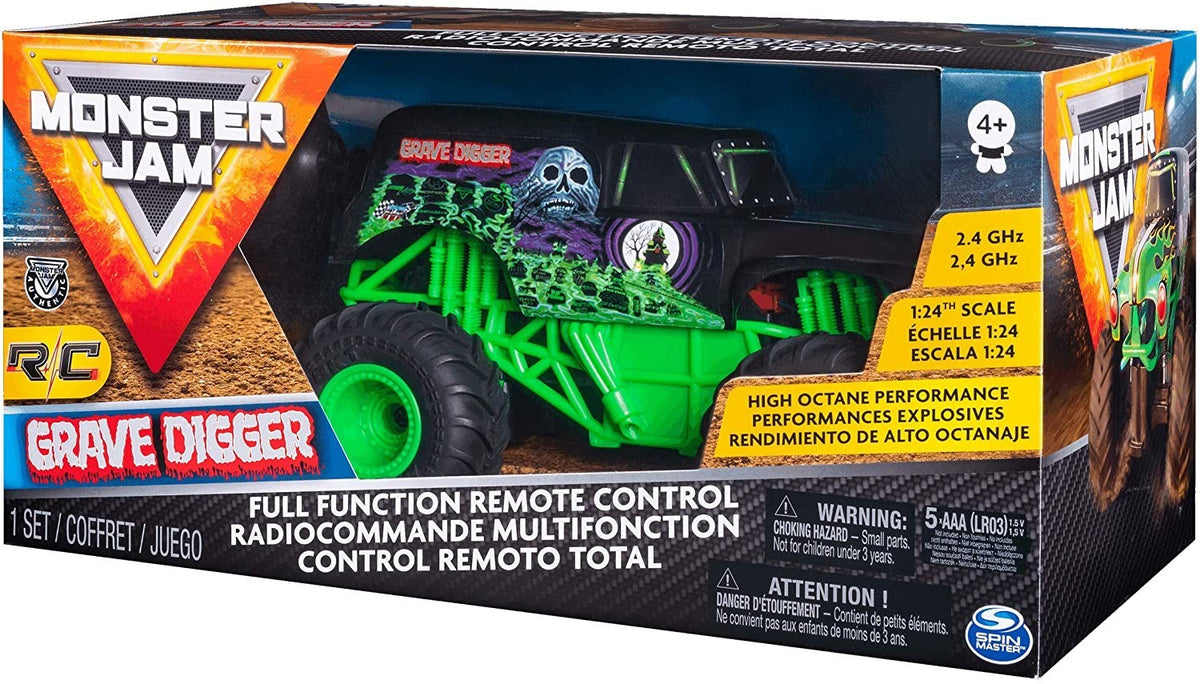 MONSTER JAM Grave Digger Radiocomandé Réaliste 548264 sur Échelle 1:24 2.4 Ghz