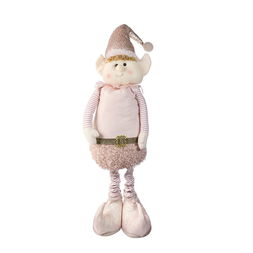 Elfe rose de Noël 383028 hauteur réglable 54 cm jusqu’à 105 cm en polyester