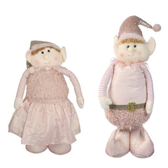 Elfe rose de Noël 383028 hauteur réglable 54 cm jusqu’à 105 cm en polyester