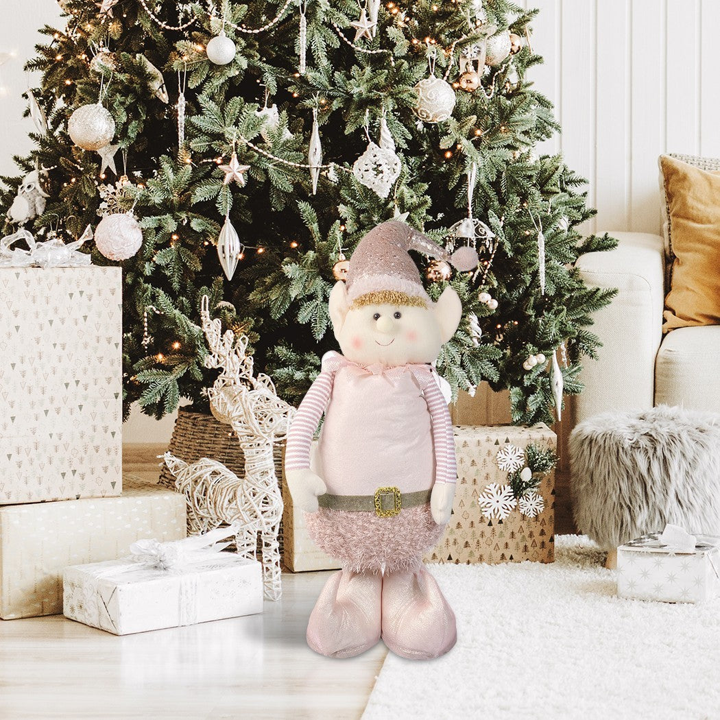 Elfe rose de Noël 383028 hauteur réglable 54 cm jusqu’à 105 cm en polyester