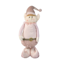 Elfe rose de Noël 383028 hauteur réglable 54 cm jusqu’à 105 cm en polyester