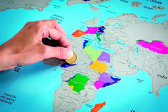 337460 Carte du monde XXL Grattez les endroits visités 88x52cm