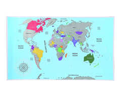 337460 Carte du monde XXL Grattez les endroits visités 88x52cm