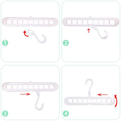 Set 2 Cintres à vêtement gain de place Magic Clothes Hanger Storage