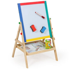 Tableau réversible 30 x 35,5 (L x H) pour enfants avec crayons et feutre