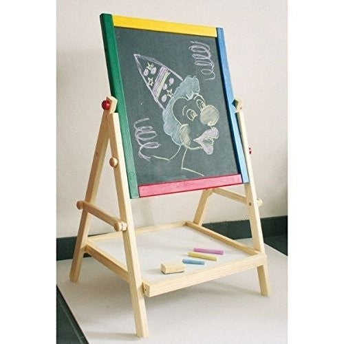 Tableau réversible 30 x 35,5 (L x H) pour enfants avec crayons et feutre