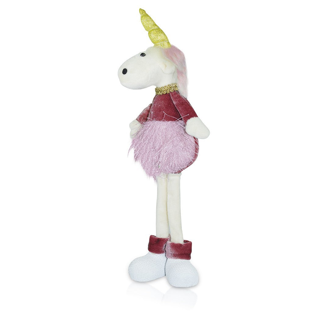 Licorne tissu décoratif idée cadeau art. 234050  30 cm de haut Pâques