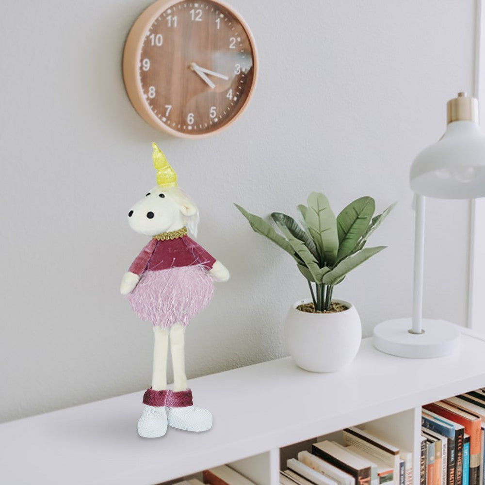 Licorne tissu décoratif idée cadeau art. 234050  30 cm de haut Pâques